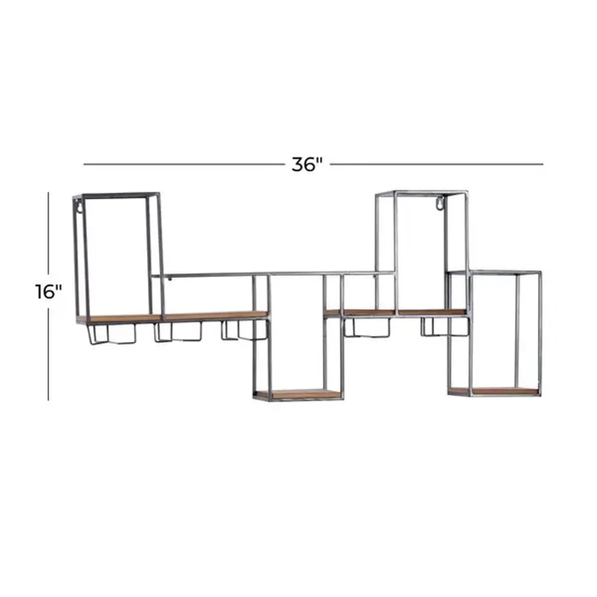 Classic Glass Floating Wine Rack