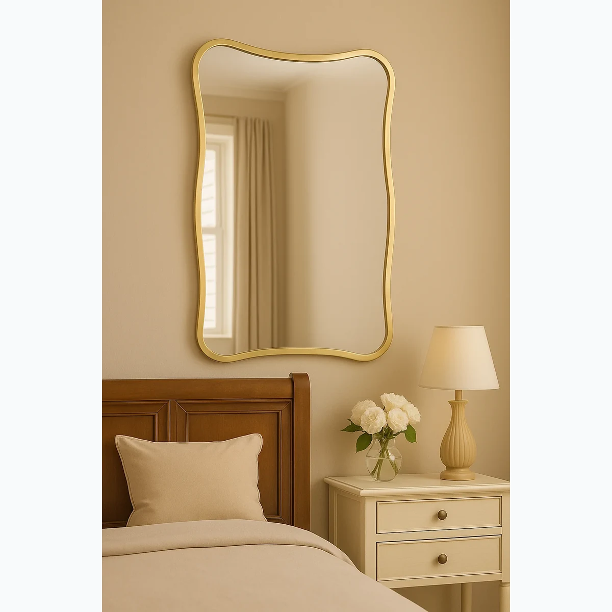 Modern Metal Wall Mirror