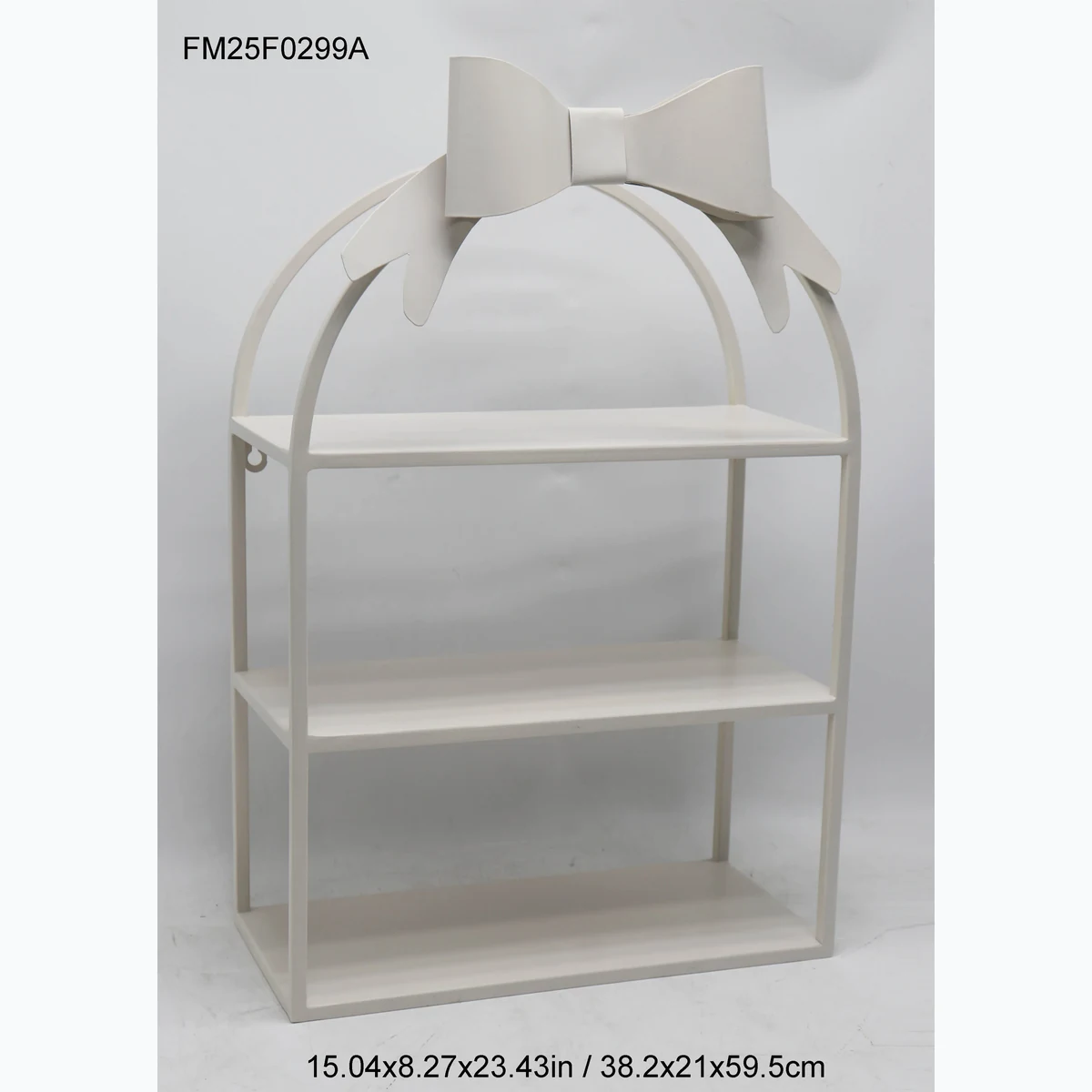 Modern Metal Arched Arch Floating Wall Shelf