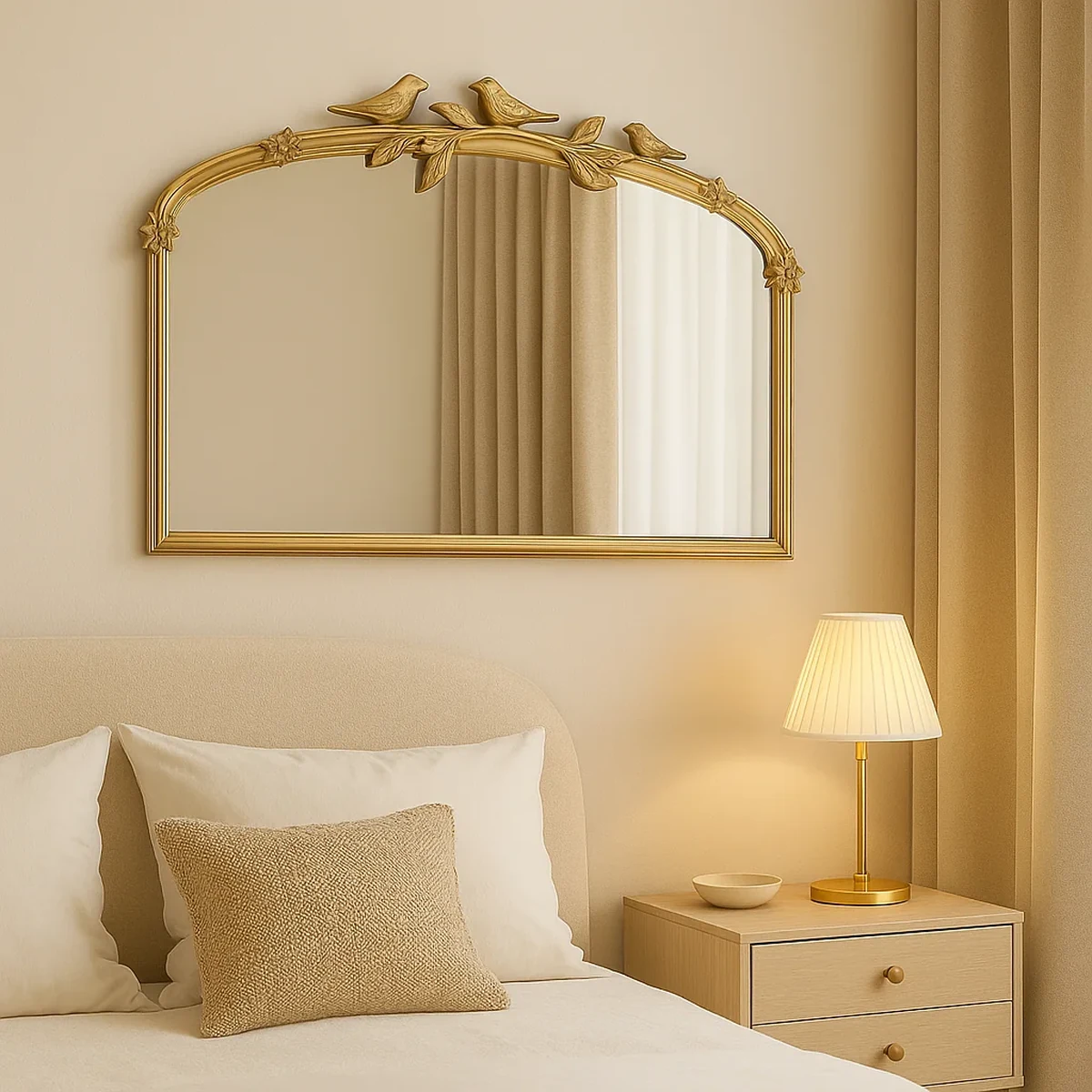 Vintage Resin Wall Mirror