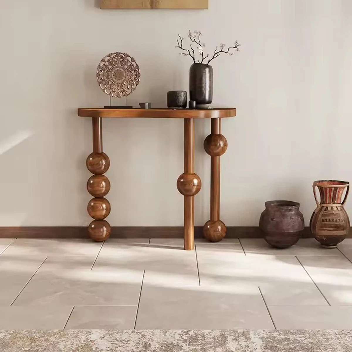 Vintage Solid Wood Console Accent Table