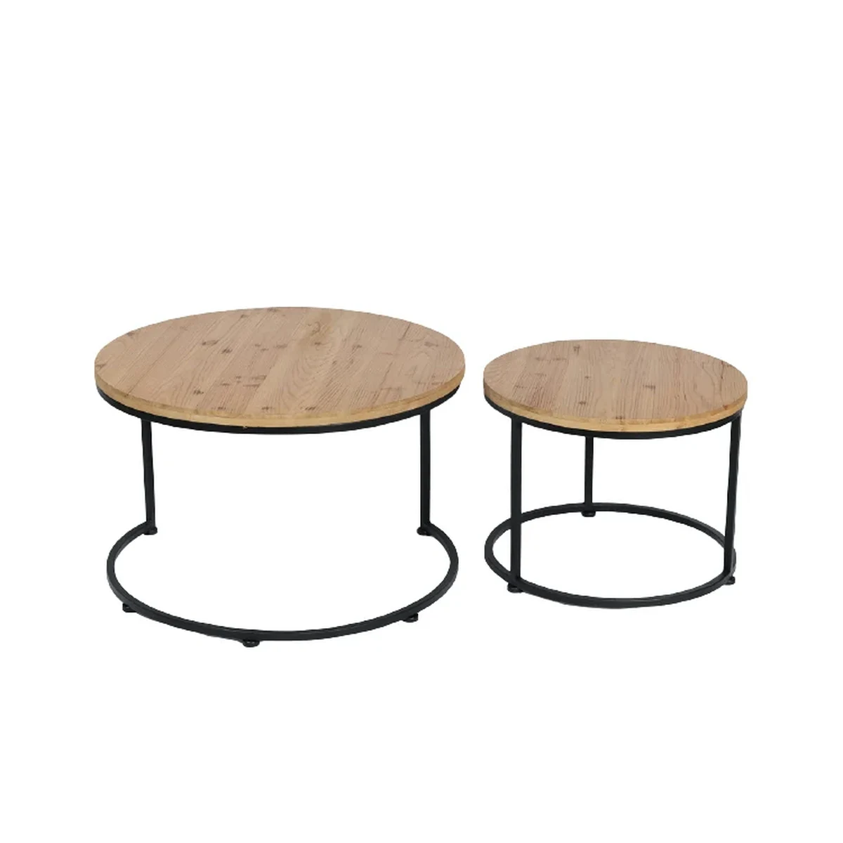 Luxury Solid Wood Round Coffee Accent Table