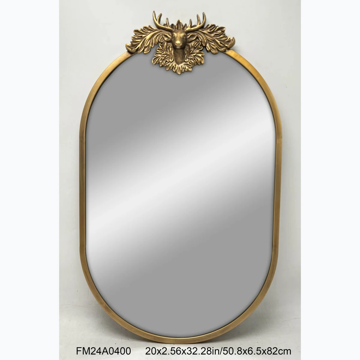 Art Deco Metal Wall Mirror