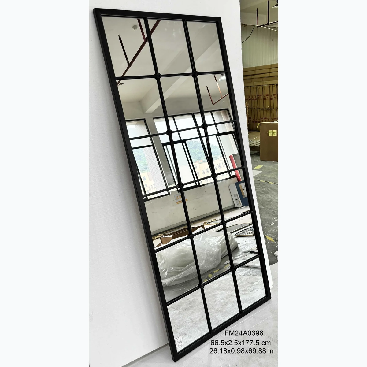 Classic Metal Full-Length Mirror
