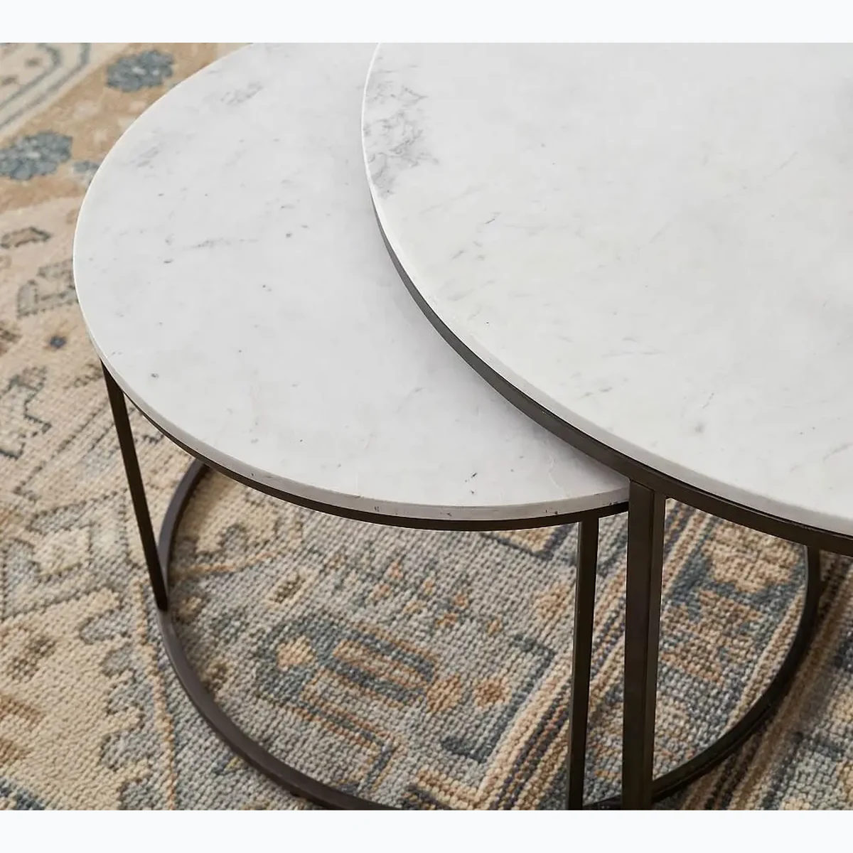Nordic Solid Wood Round Coffee Accent Table