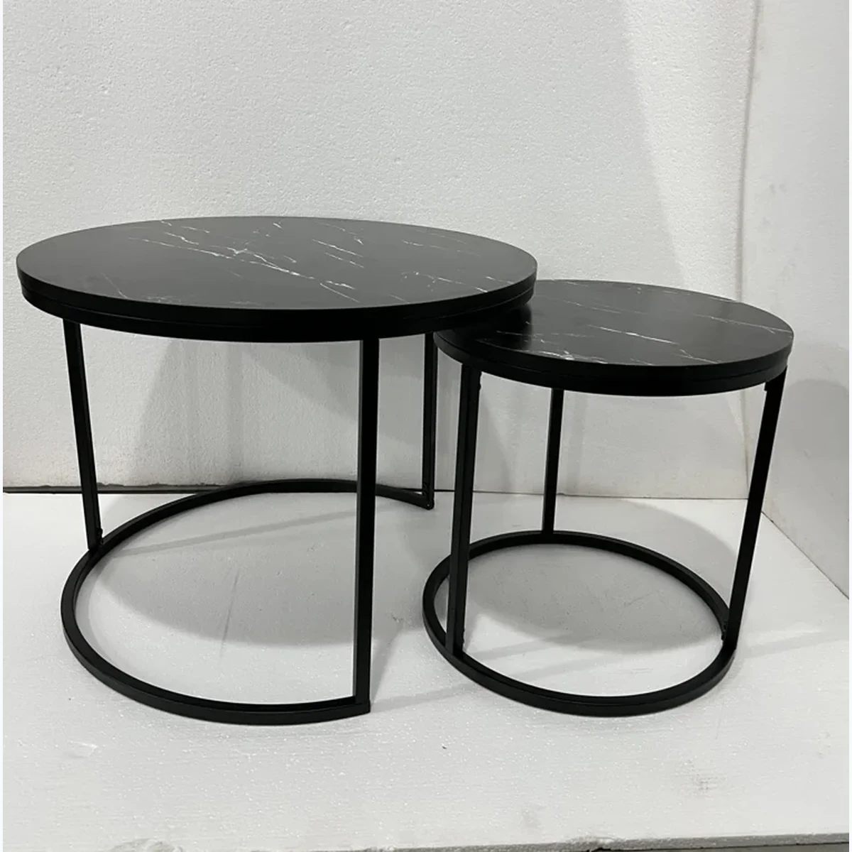 Nordic Solid Wood Round Coffee Accent Table