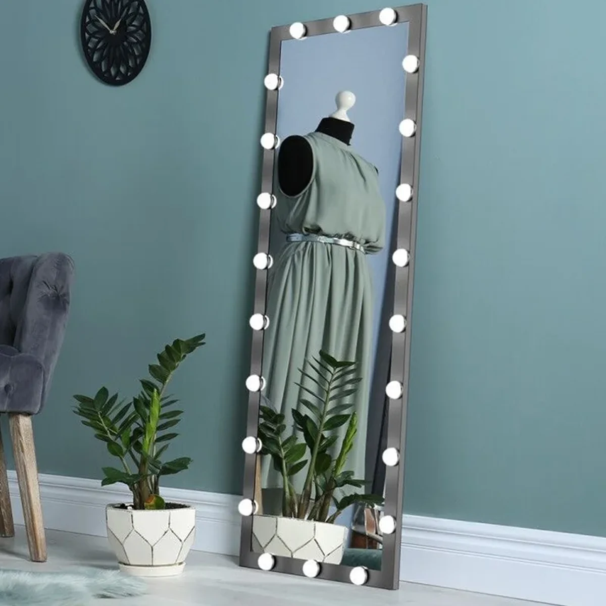 Classic Glass Rectangle Full-Length Mirror