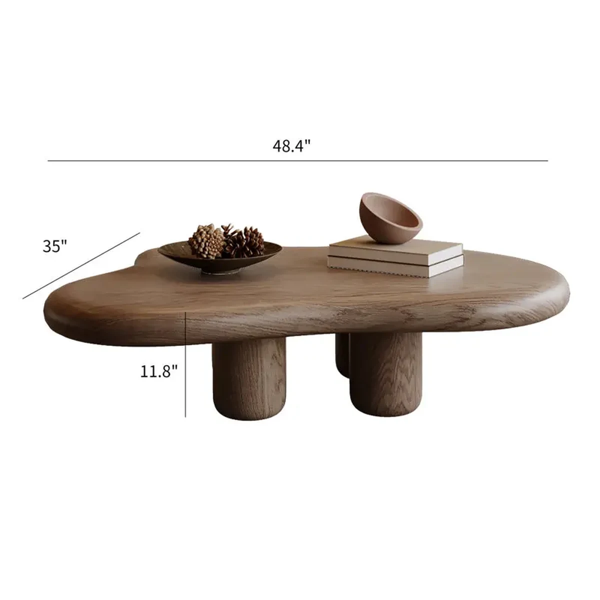 Modern Solid Wood Coffee Accent Table
