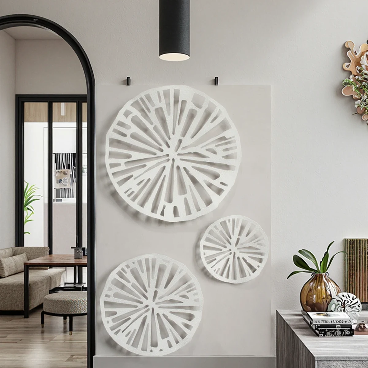 Art Deco Metal Wall Plaque