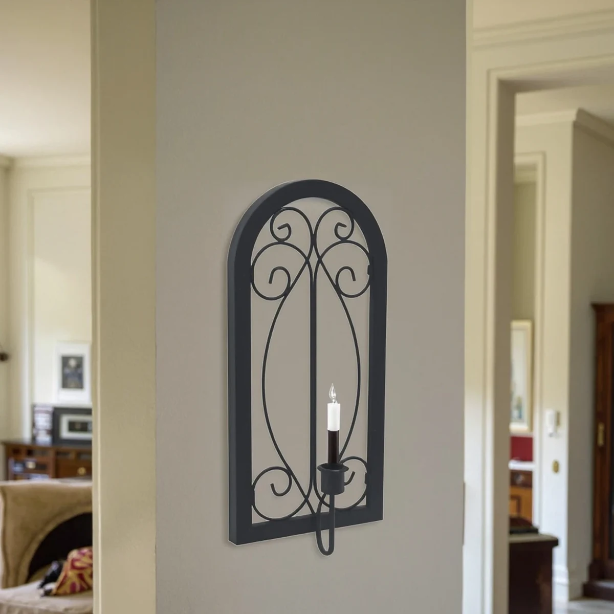 Antique Metal Sconce Home Accent