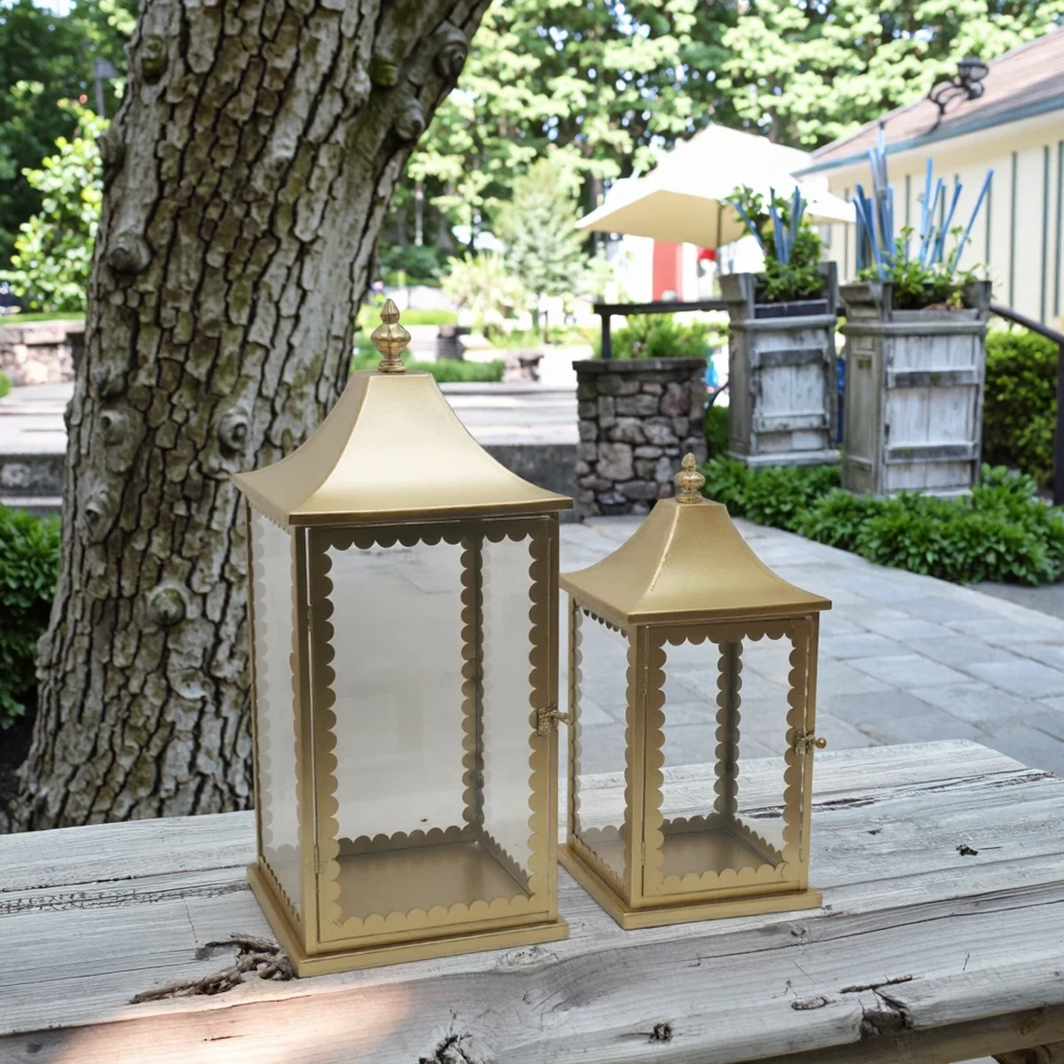 Classic Metal Lantern Home Accent