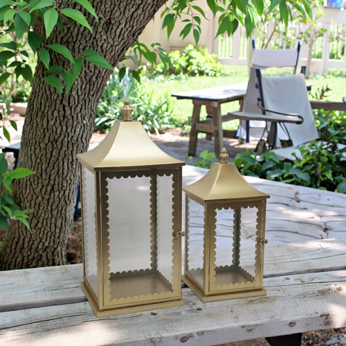 Classic Metal Lantern Home Accent