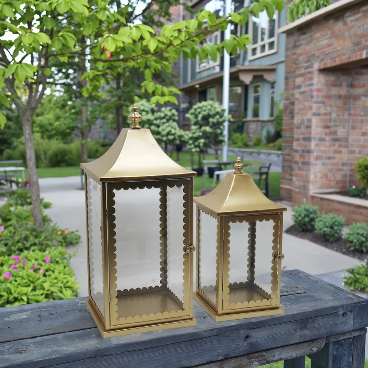Classic Metal Lantern Home Accent