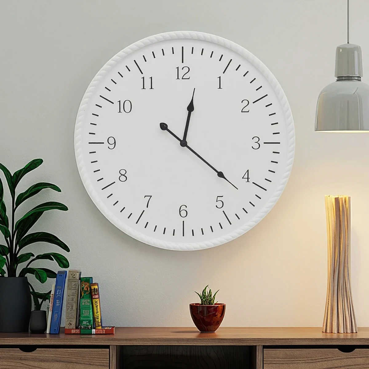 Minimalist Solid Wood Wall Clock