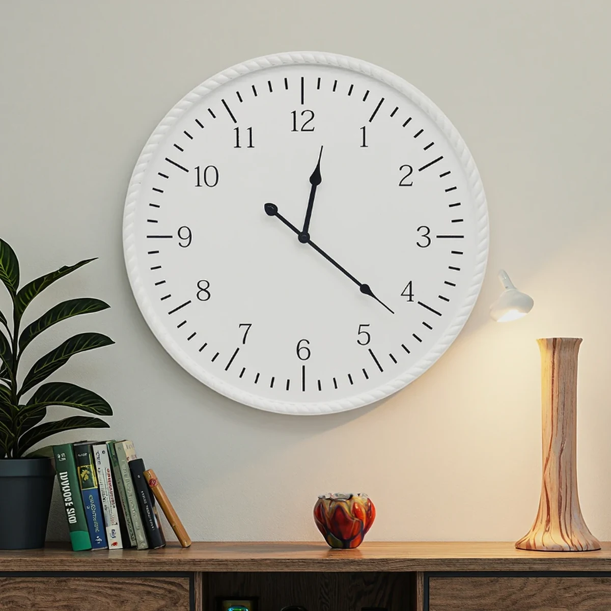 Minimalist Solid Wood Wall Clock