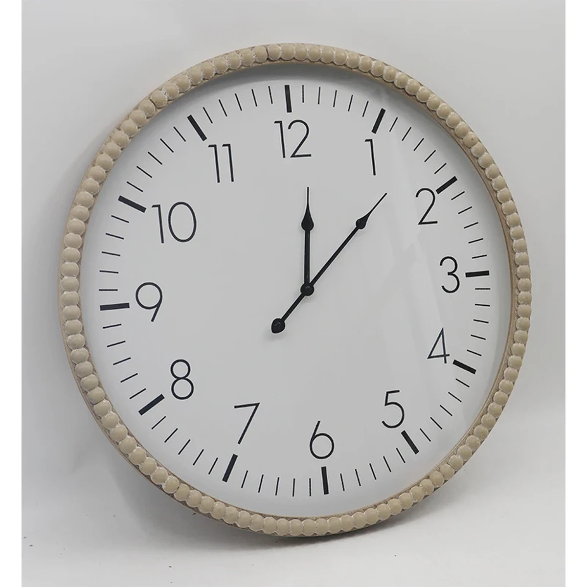 Modern Solid Wood Round Wall Clock