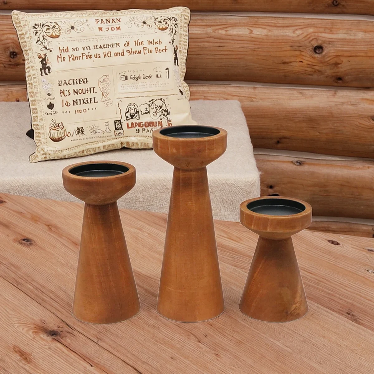 Rustic Solid Wood Home Accent