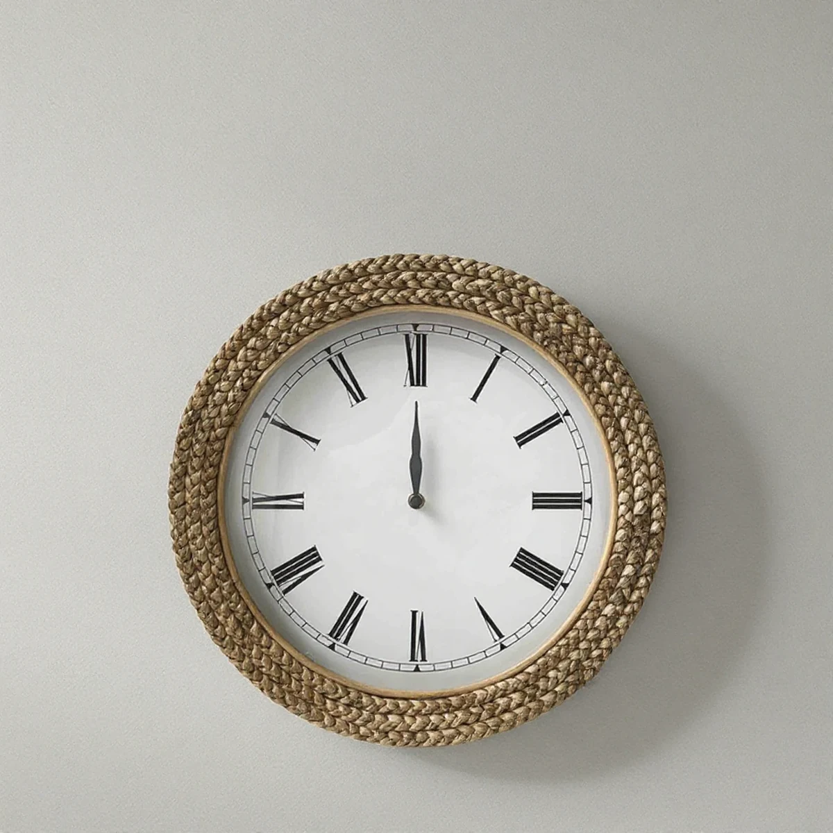 Antique Bamboo Wall Clock
