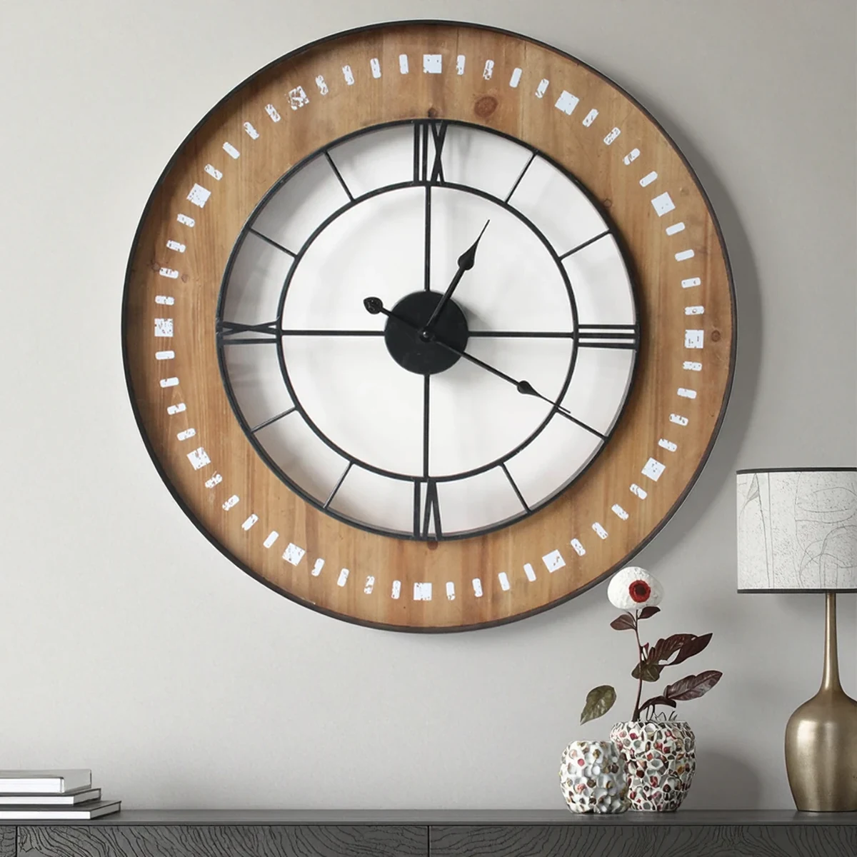 Farmhouse Metal Wall Clock