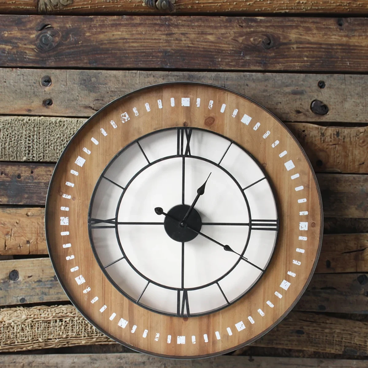 Farmhouse Metal Wall Clock