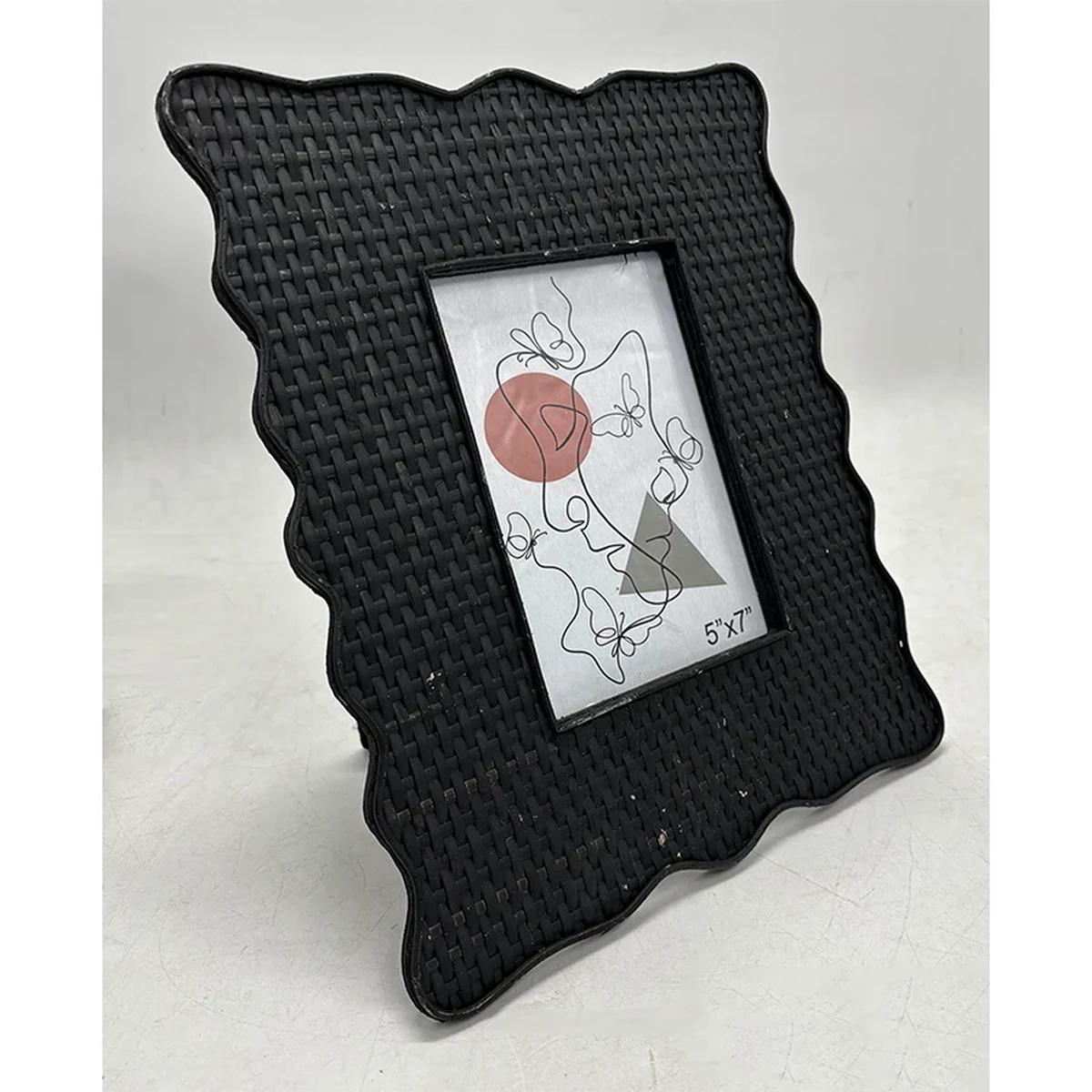 Boho Rattan Woven Picture Frame