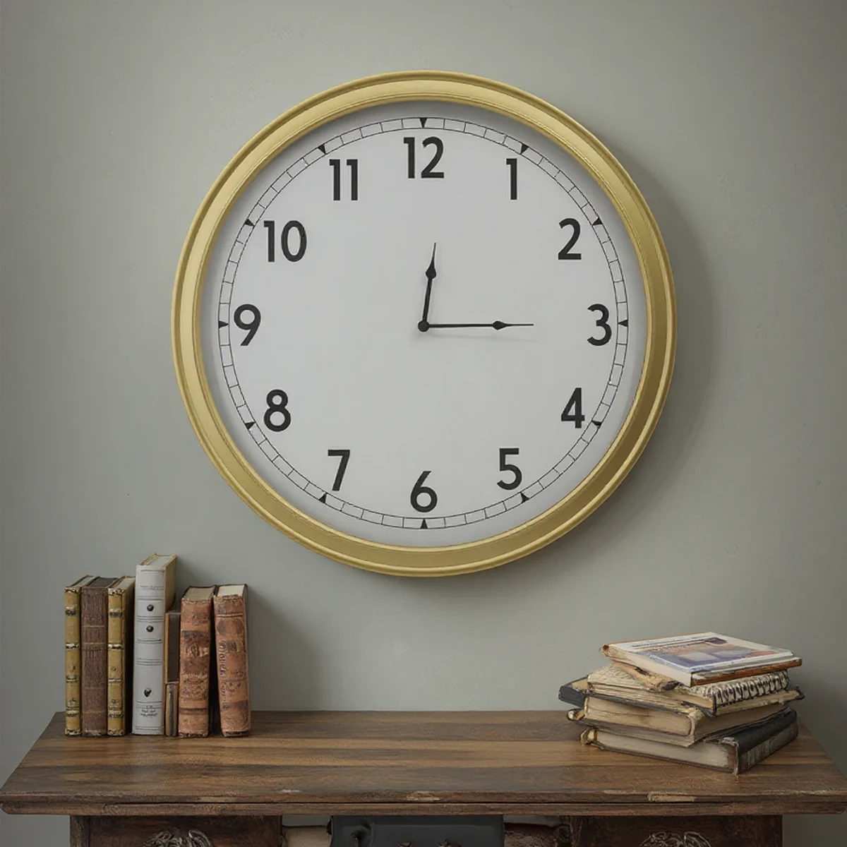 Nordic Metal Round Wall Clock