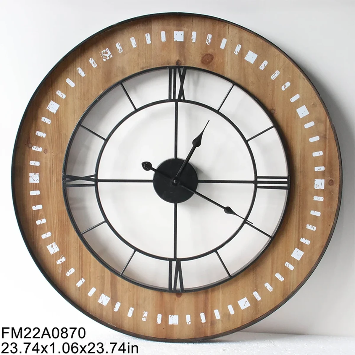 Farmhouse Metal Wall Clock
