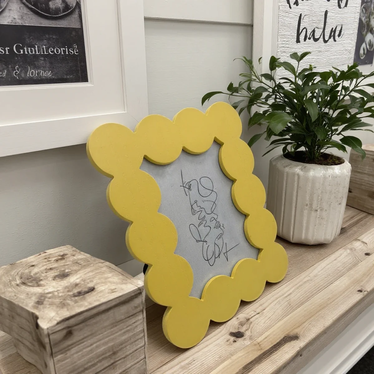 Rustic Solid Wood Picture Frame