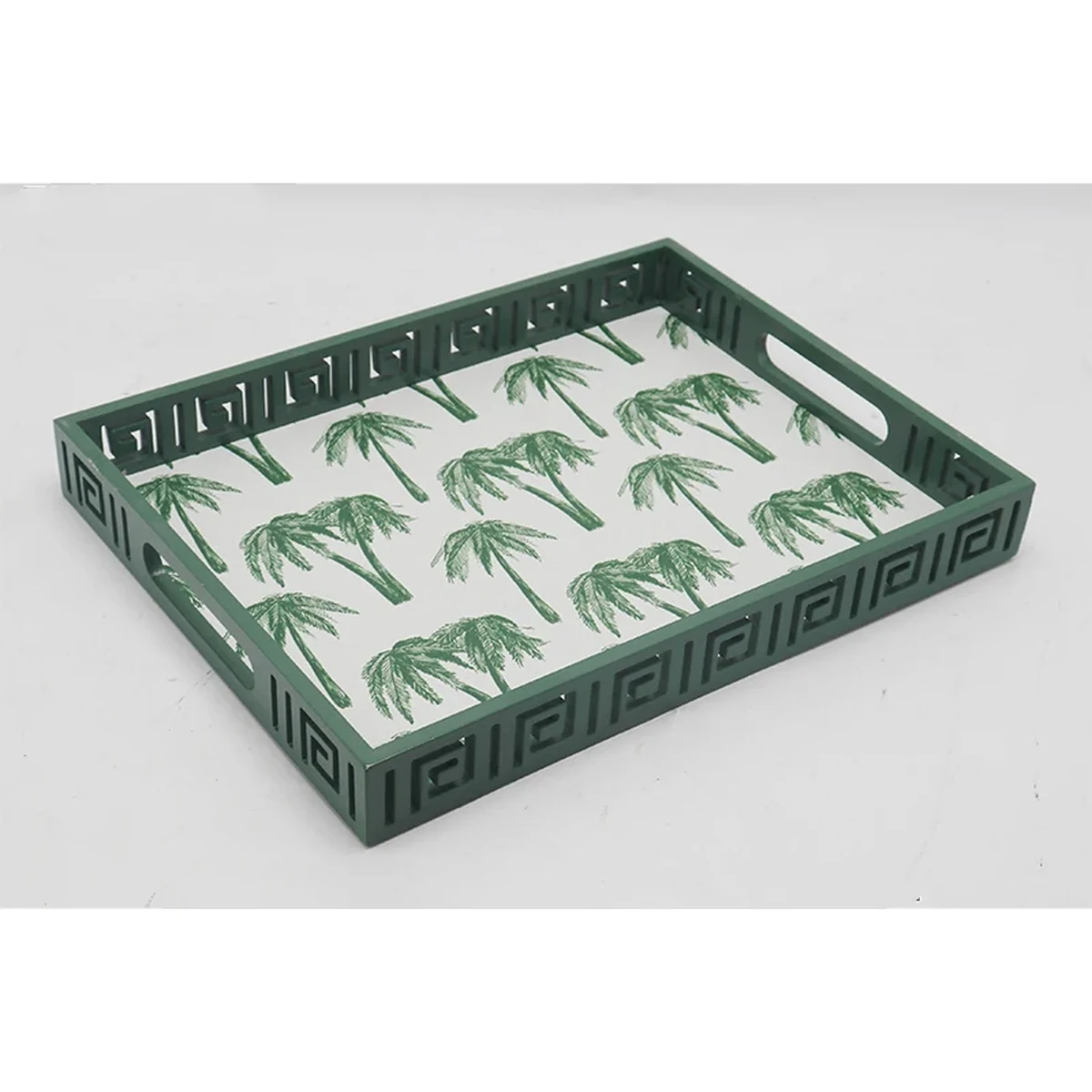 Farmhouse Solid Wood Rectangle Decorative Tray