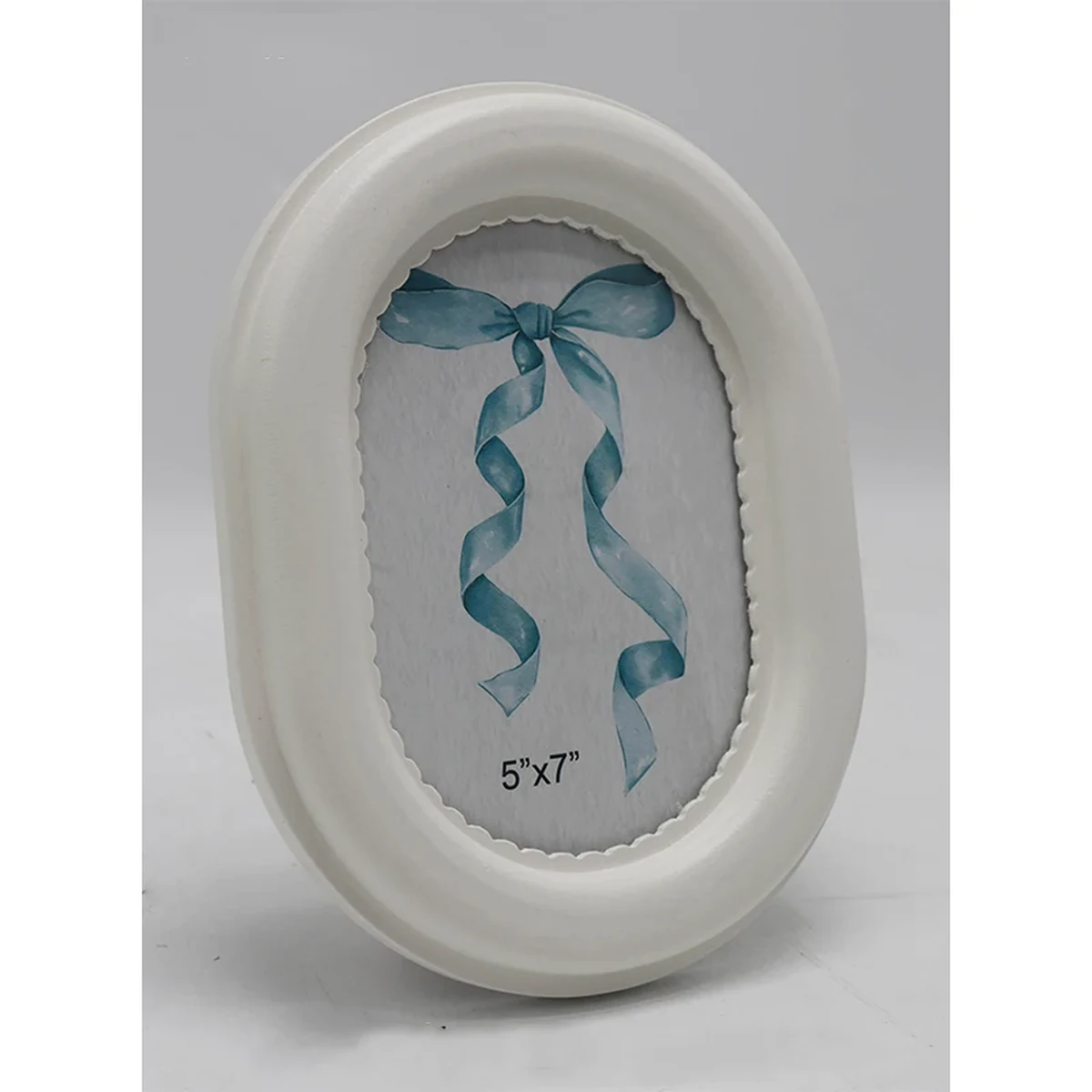 Modern Solid Wood Oval Picture Frame