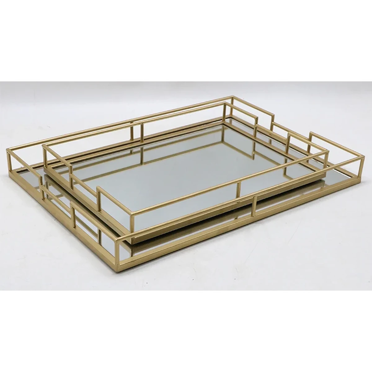 Classic Metal Rectangle Decorative Tray