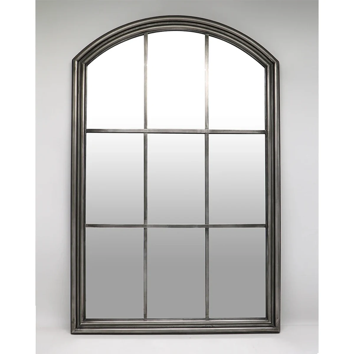 Rustic Metal Arch Wall Mirror