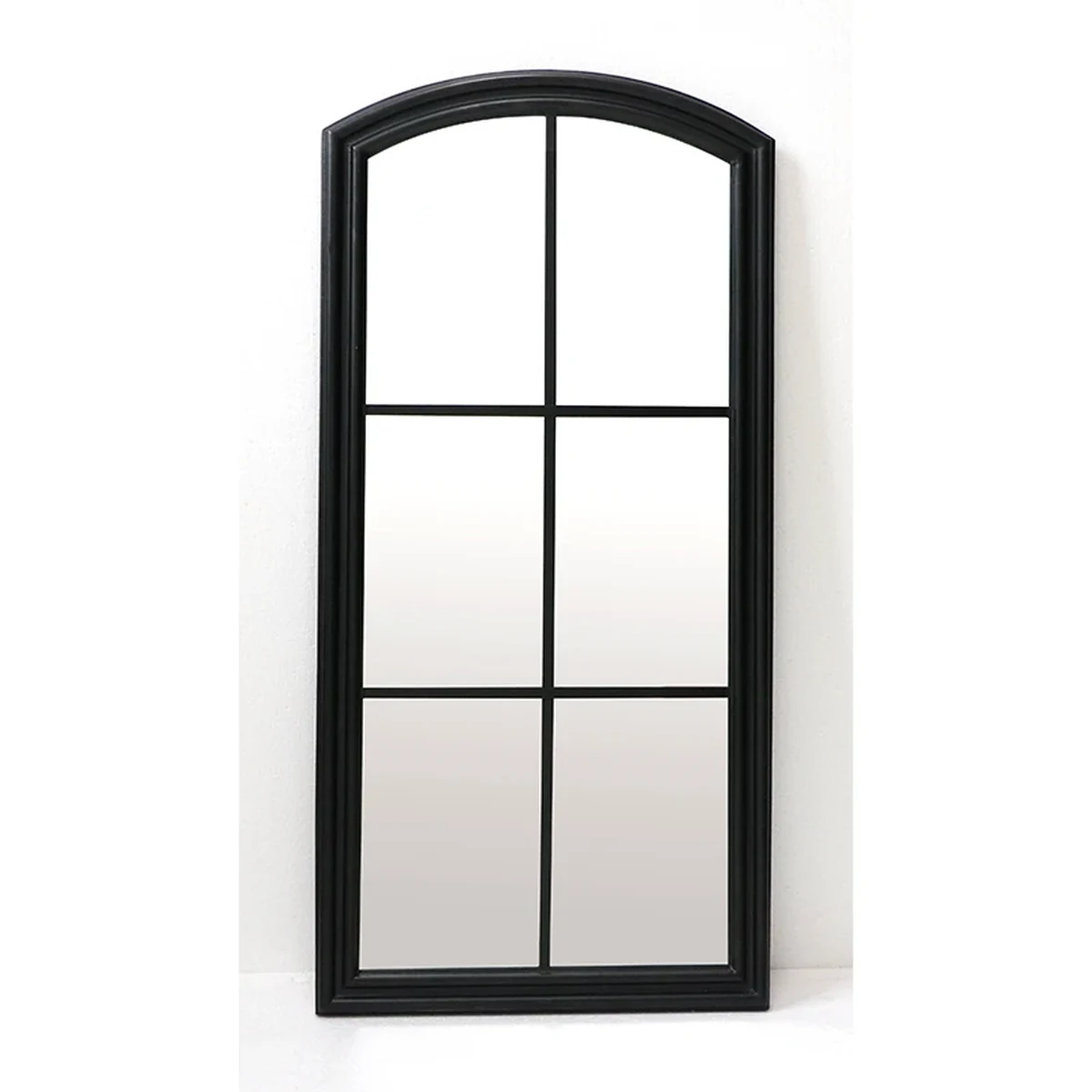 Rustic Metal Arch Wall Mirror