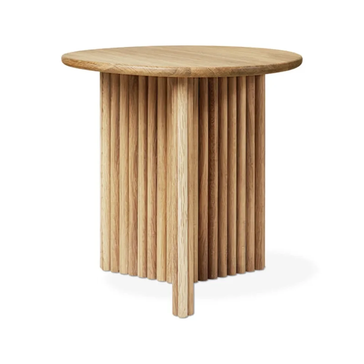 Modern Solid Wood Round Coffee Accent Table