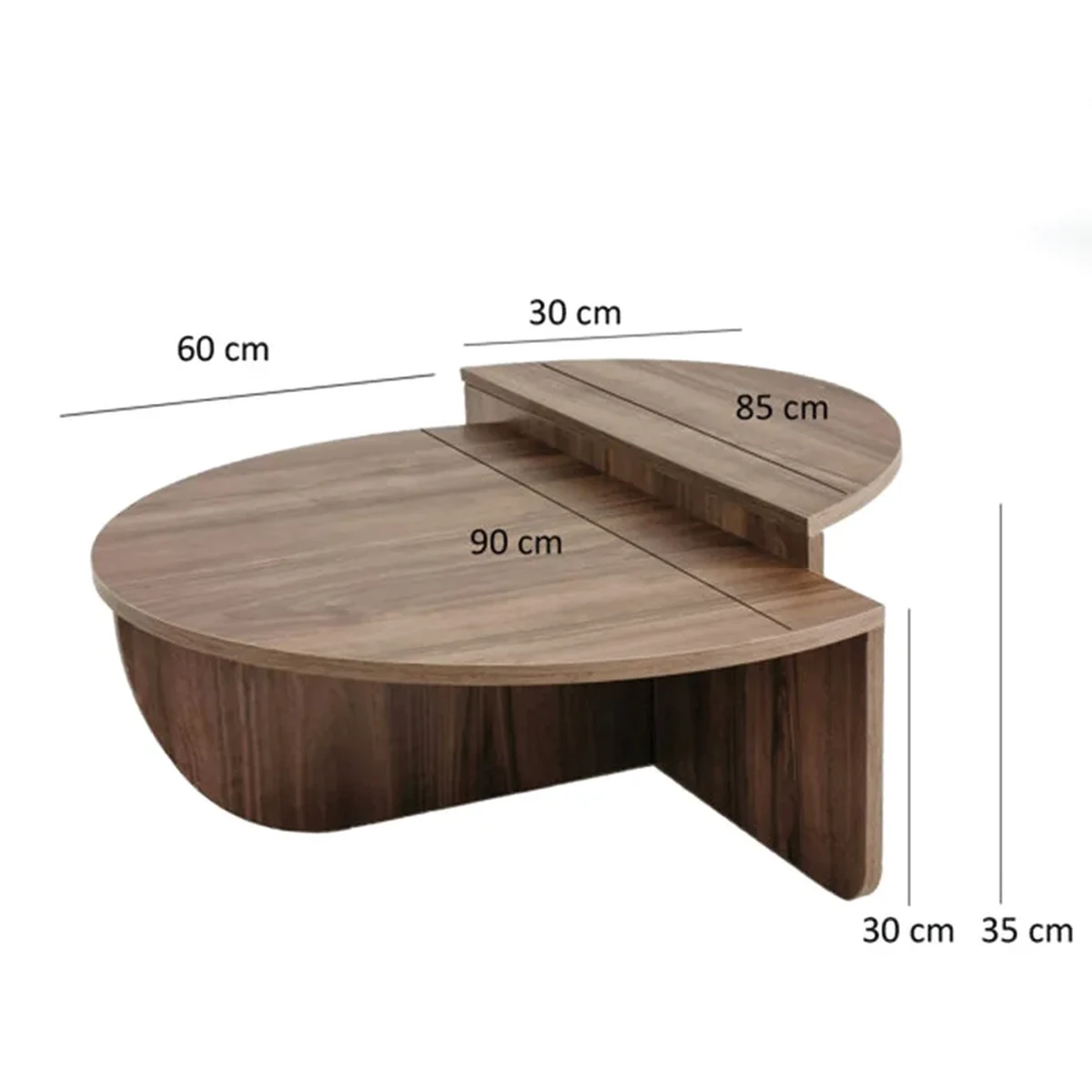 Farmhouse Solid Wood Coffee Accent Table