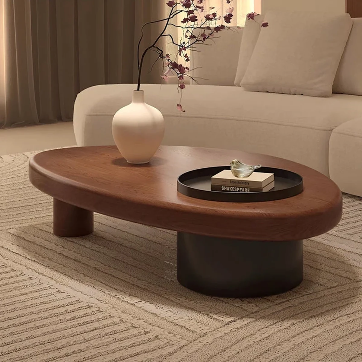 Farmhouse Solid Wood Coffee Accent Table