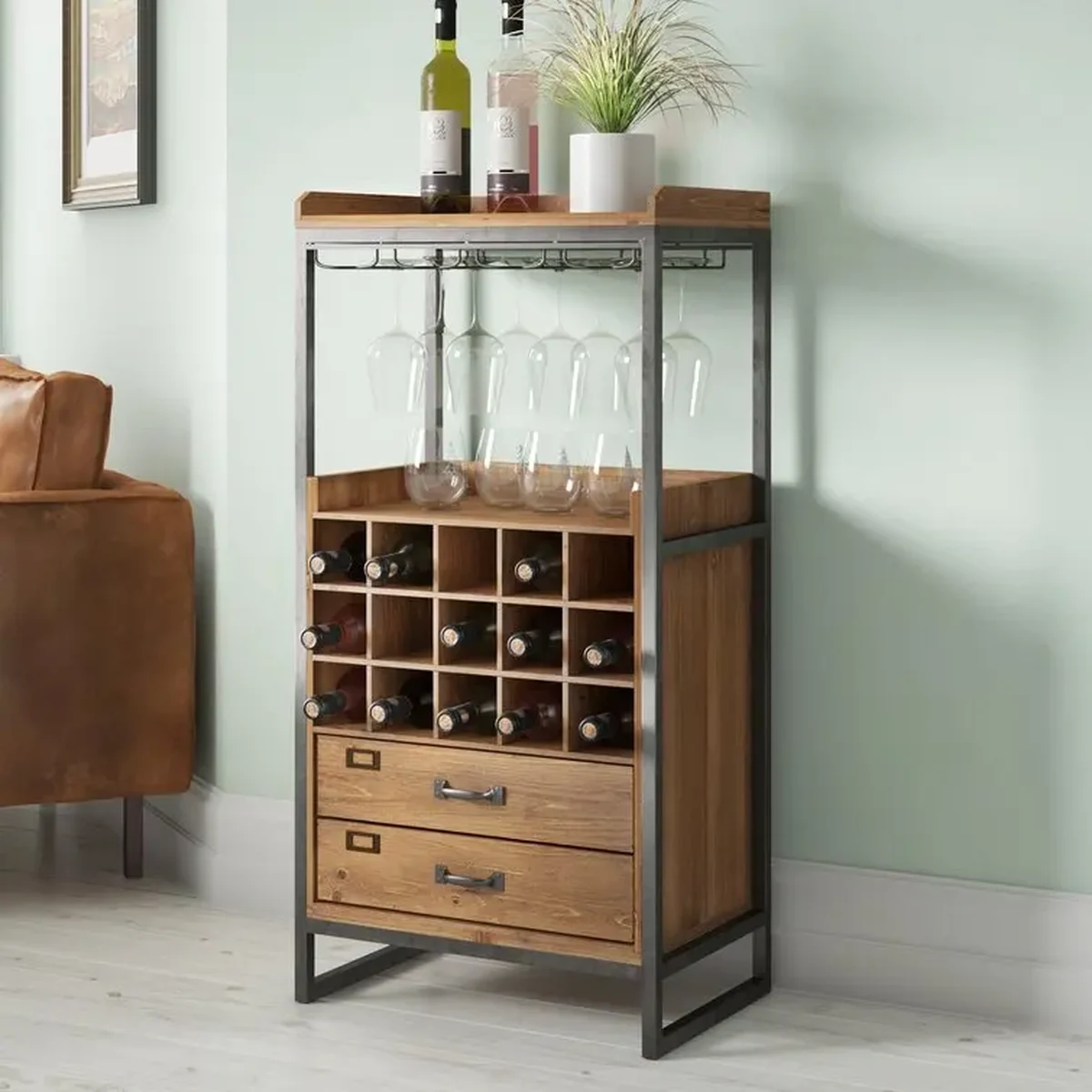 Classic Solid Wood Wine Rack