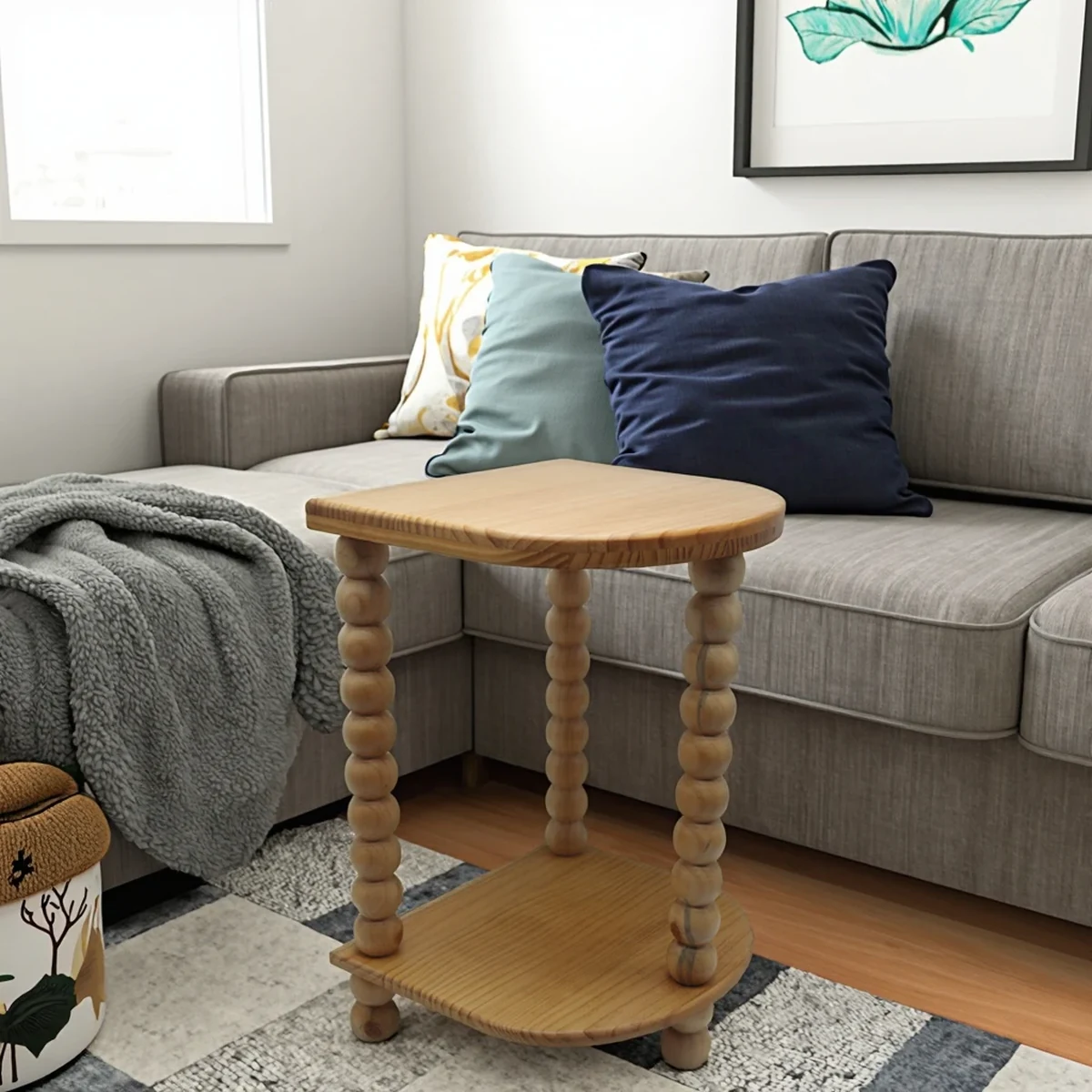 Farmhouse Solid Wood Coffee Side Accent Table