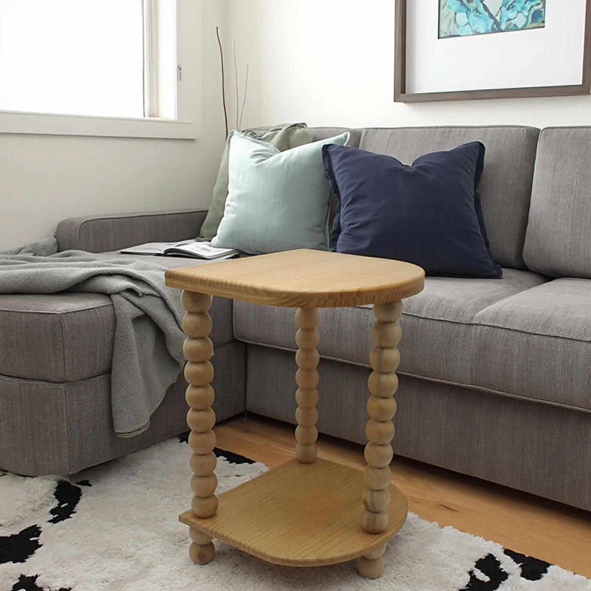 Farmhouse Solid Wood Coffee Side Accent Table