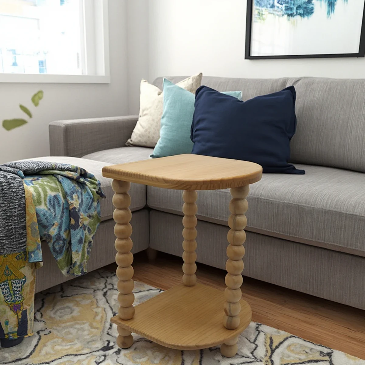 Farmhouse Solid Wood Coffee Side Accent Table