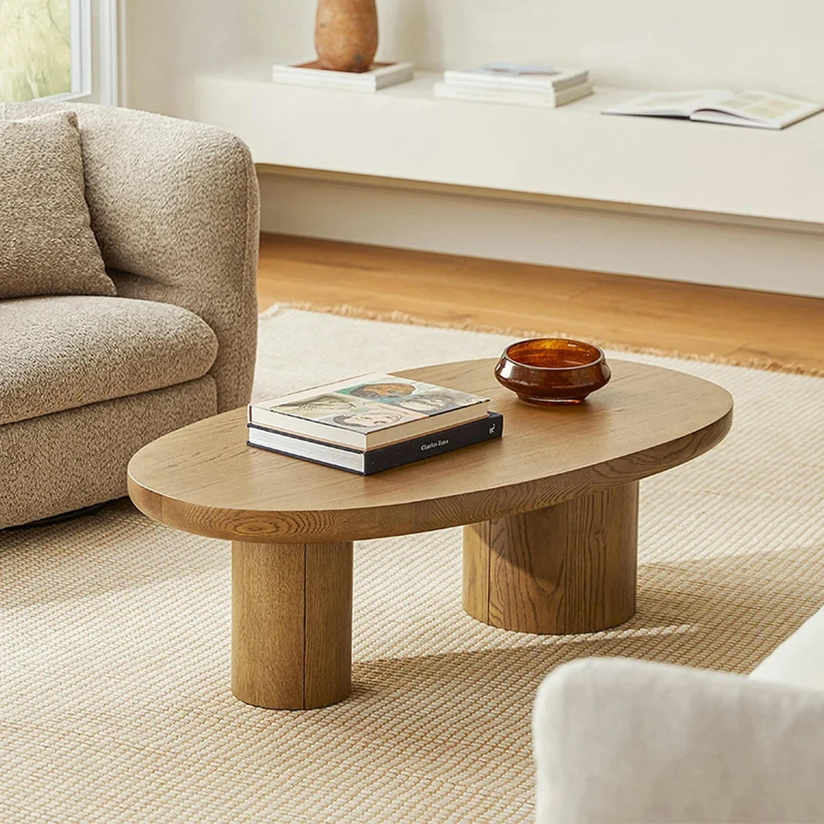 Farmhouse Solid Wood Coffee Accent Table