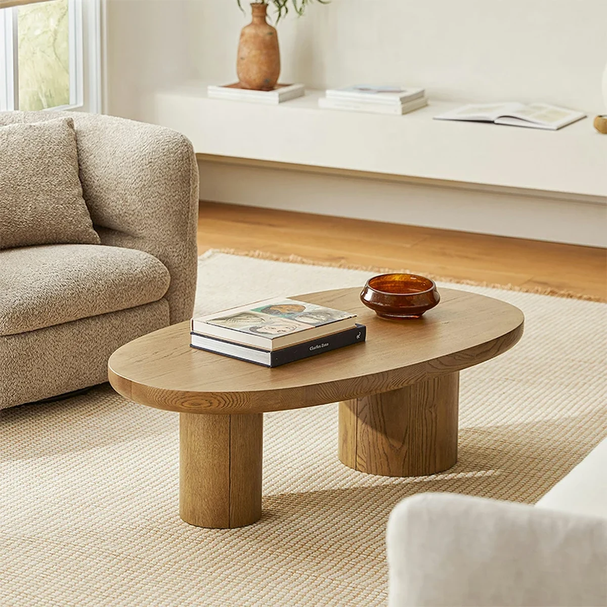 Farmhouse Solid Wood Coffee Accent Table