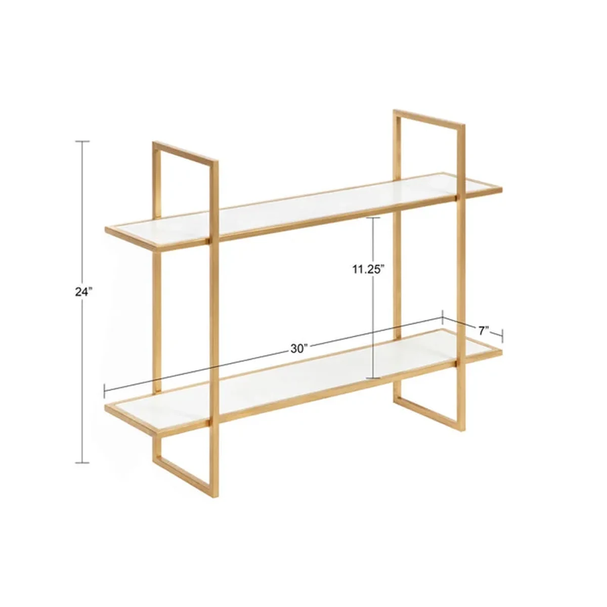 Nordic Metal Floating Wall Shelf