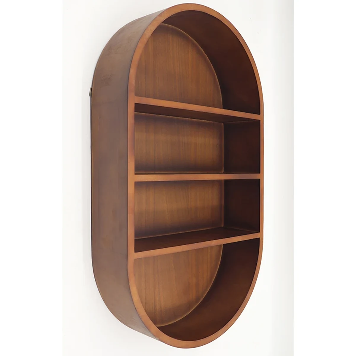 Classic Solid Wood Arched Arch Floating Wall Shelf
