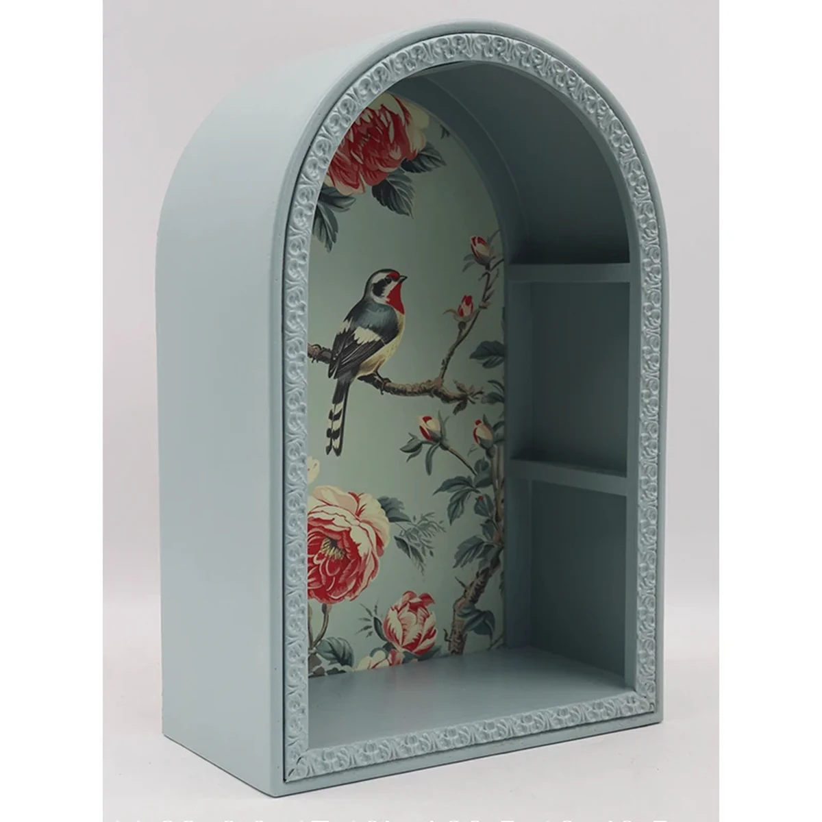 Classic Solid Wood Arch Floating Wall Shelf