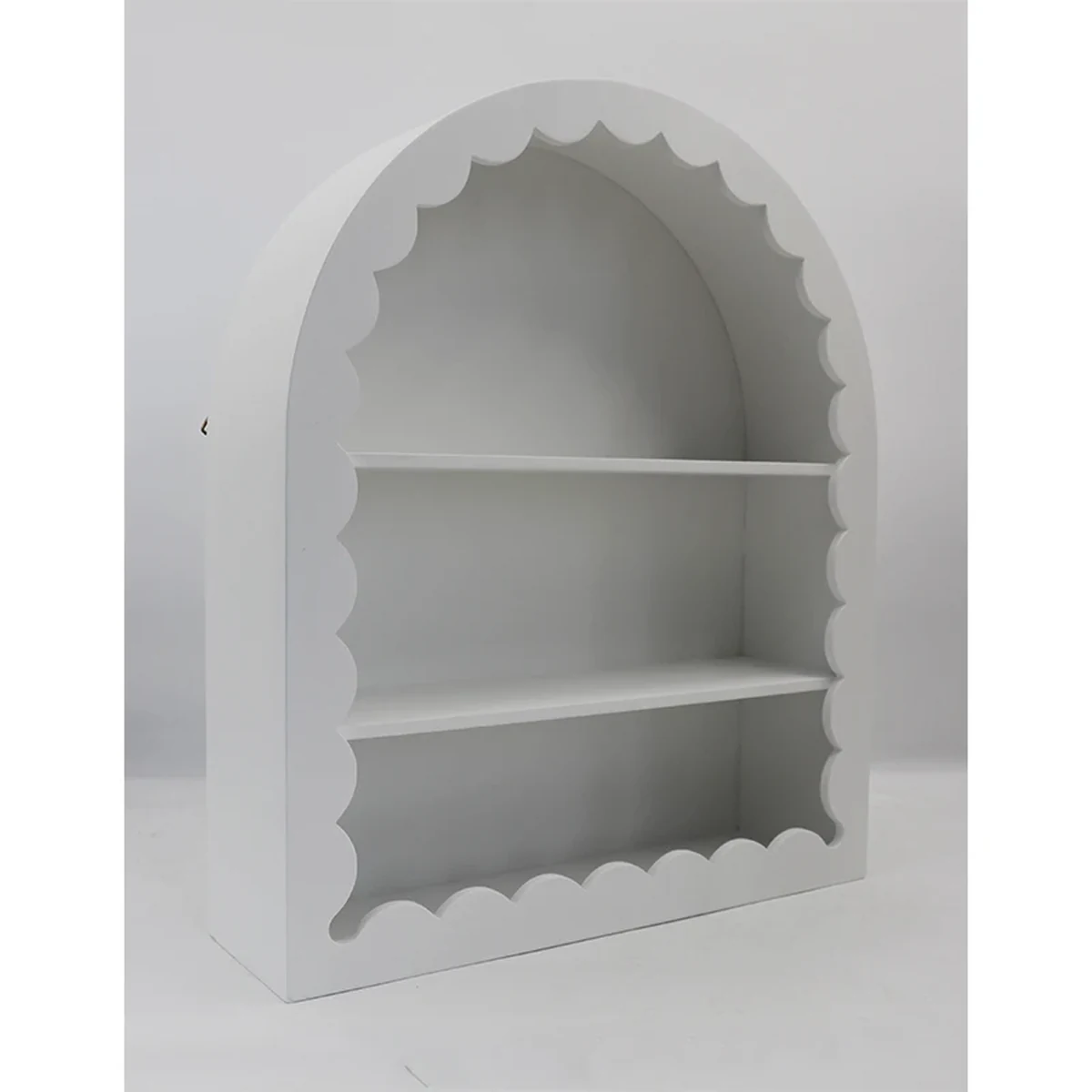 Classic Solid Wood Arch Floating Wall Shelf