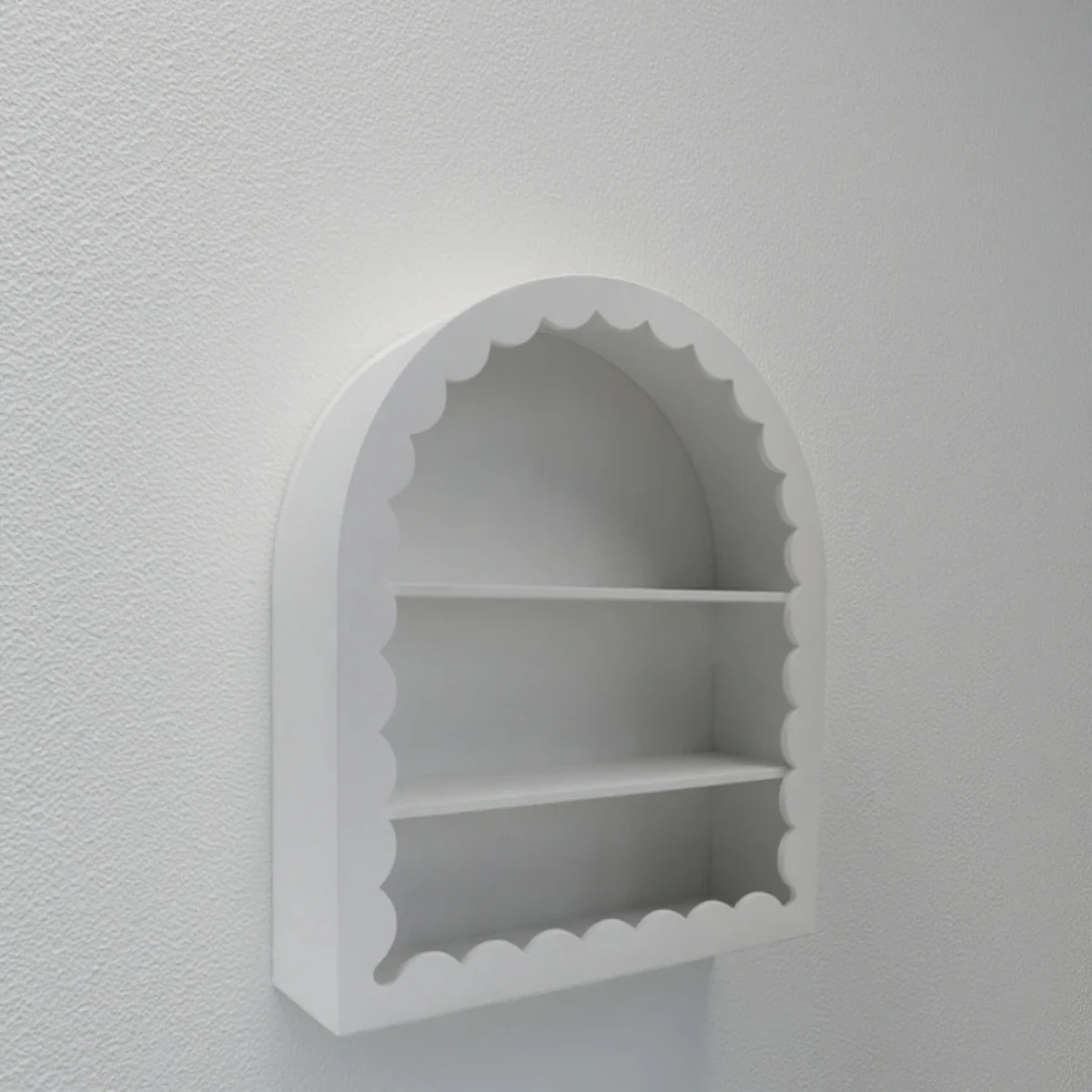 Classic Solid Wood Arch Floating Wall Shelf