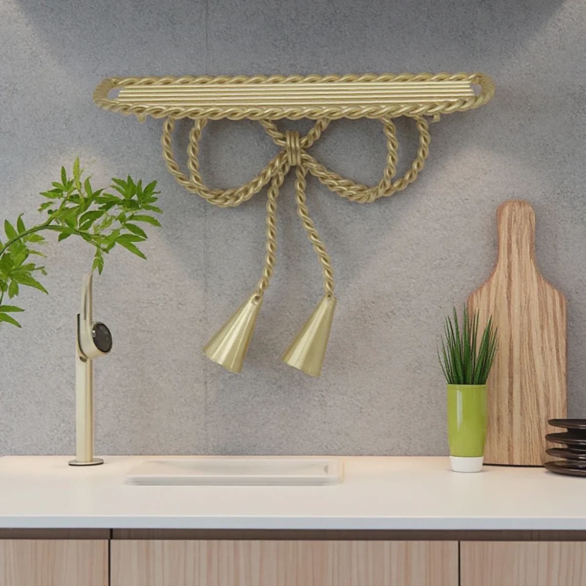 Modern Metal Floating Wall Shelf