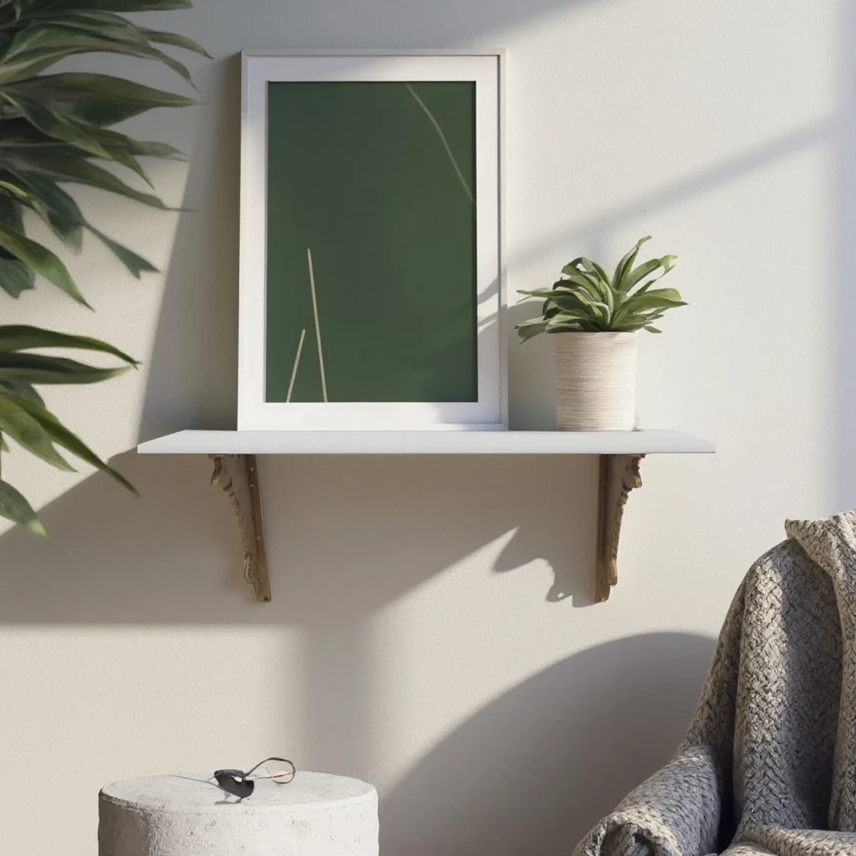 Nordic Metal Floating Wall Shelf