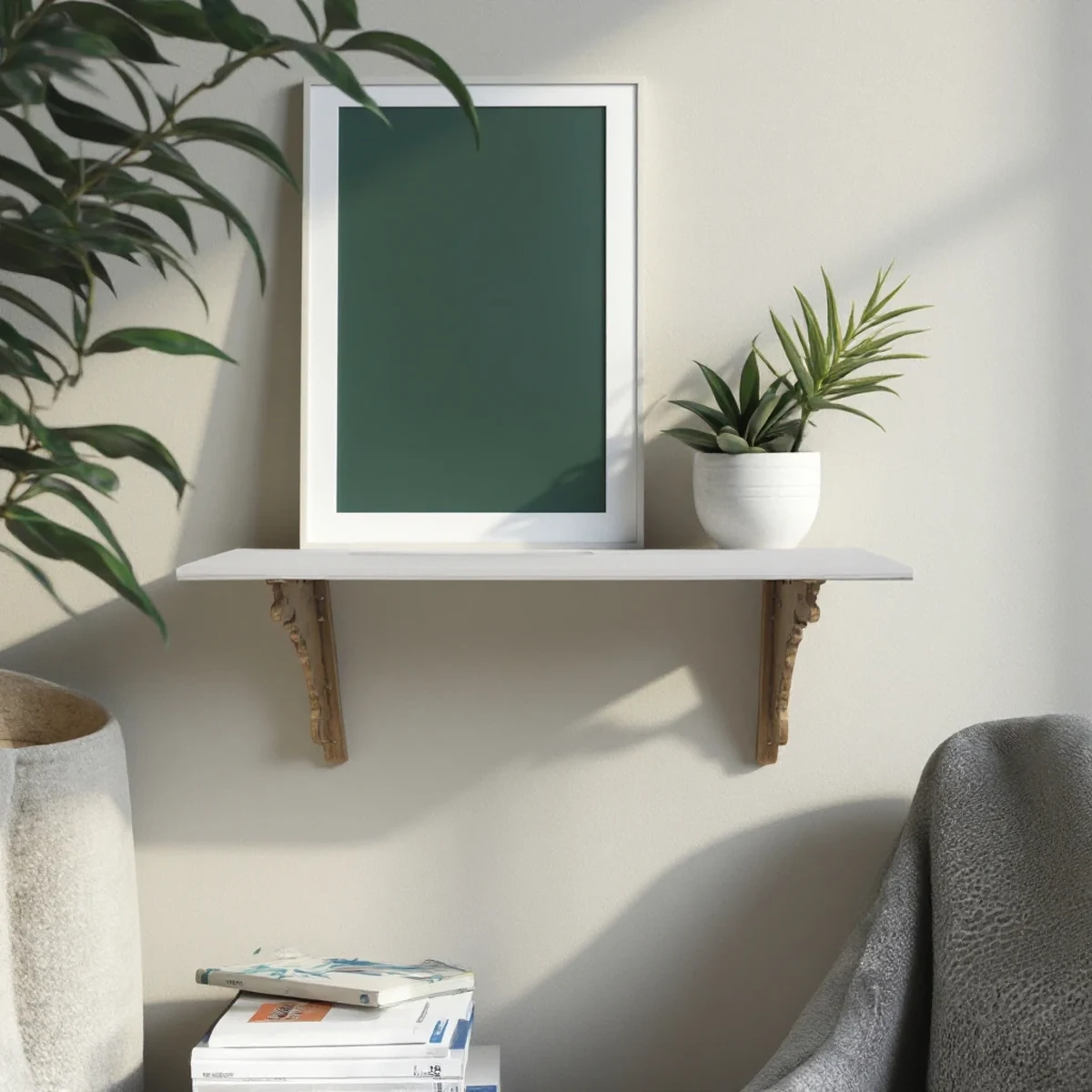 Nordic Metal Floating Wall Shelf